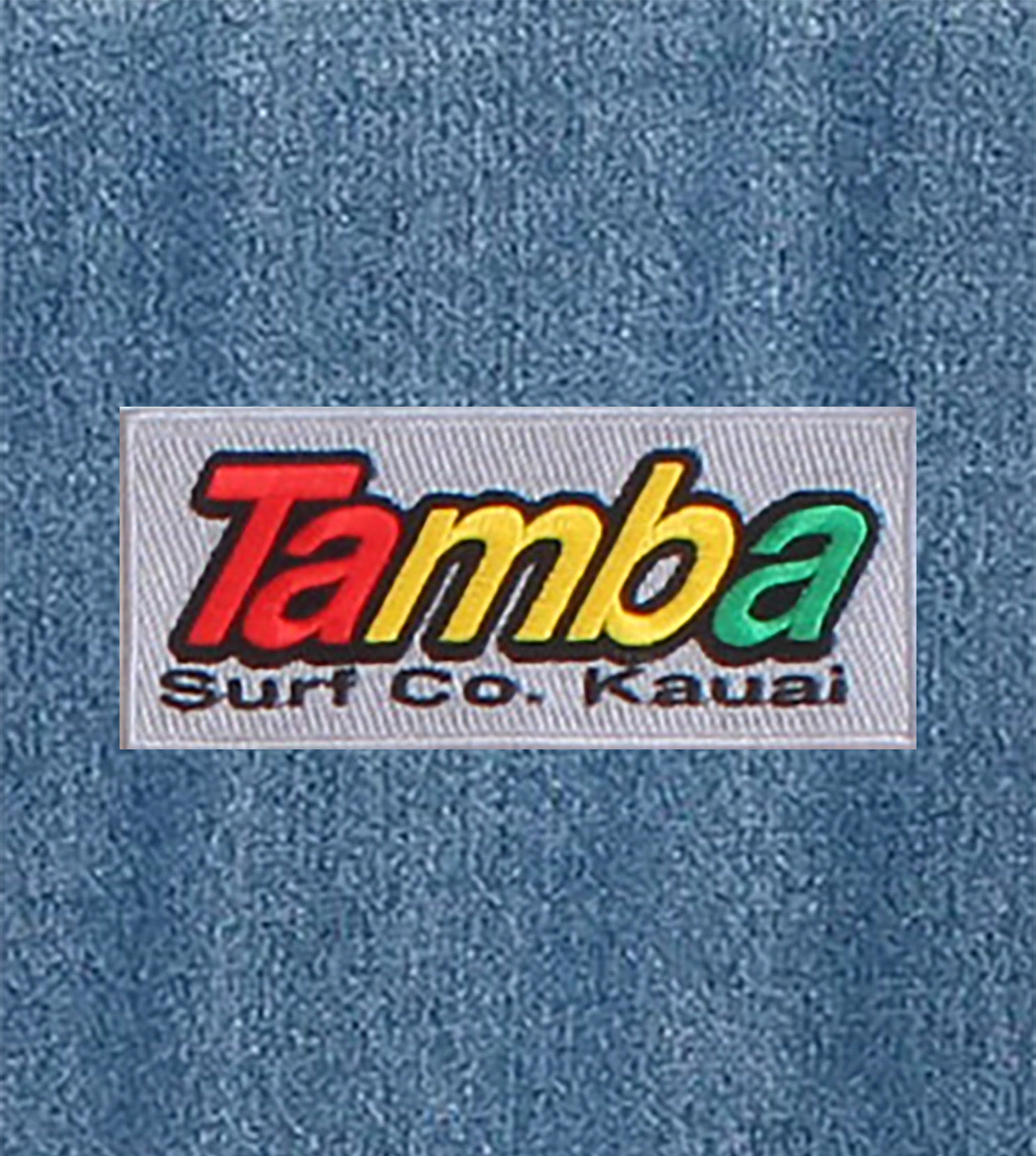 Classic Surf Co Kaua'i Iron-On Patch - Silver/Rasta