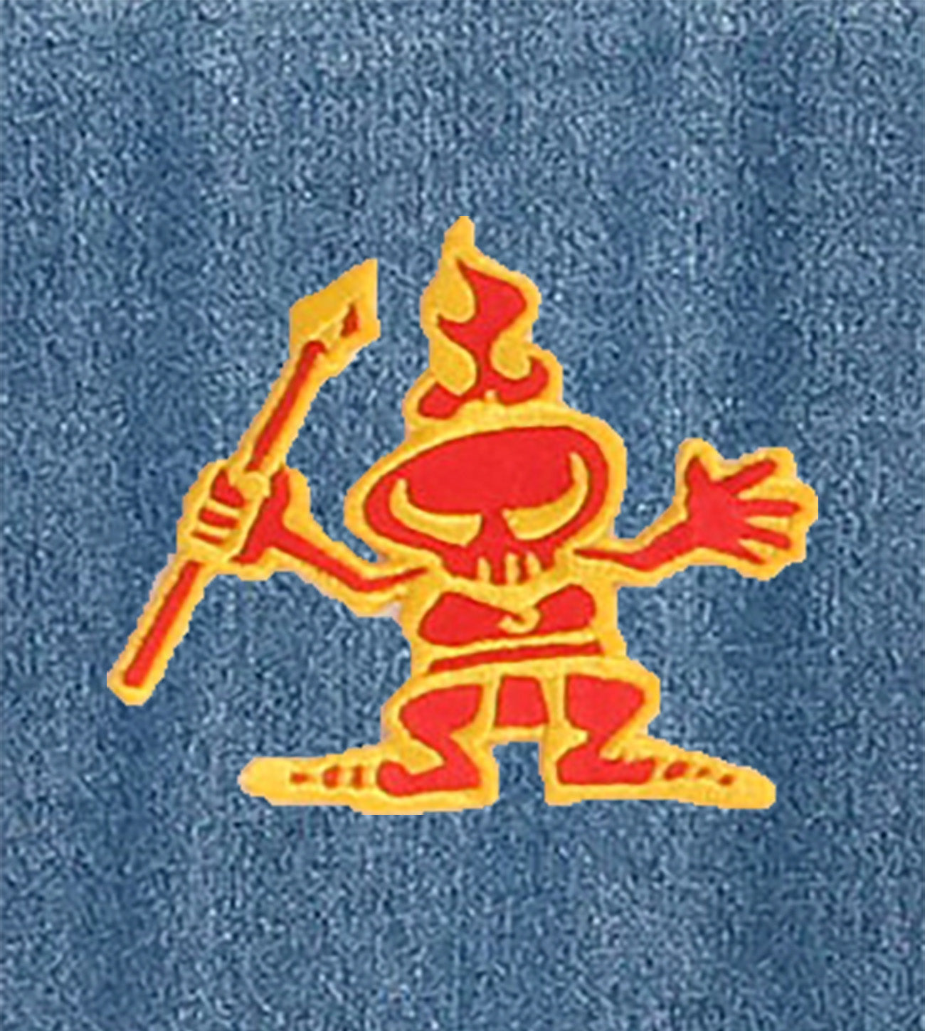 Classic Warrior Iron-On Patch - Yellow/Red