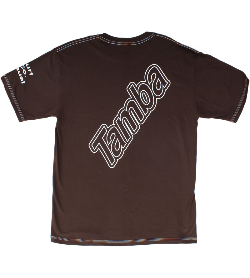 Keyline Slope Baggy Short Sleeve Shirt - Coffee