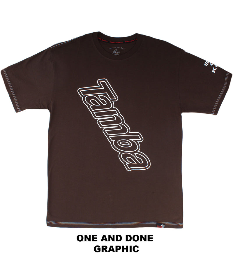 Keyline Slope Baggy Short Sleeve Shirt - Coffee