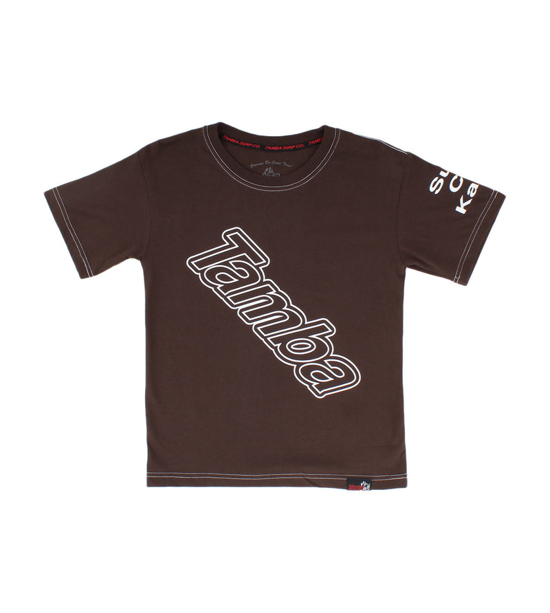 Keyline Slope BOYS Short Sleeve Shirt - Coffee