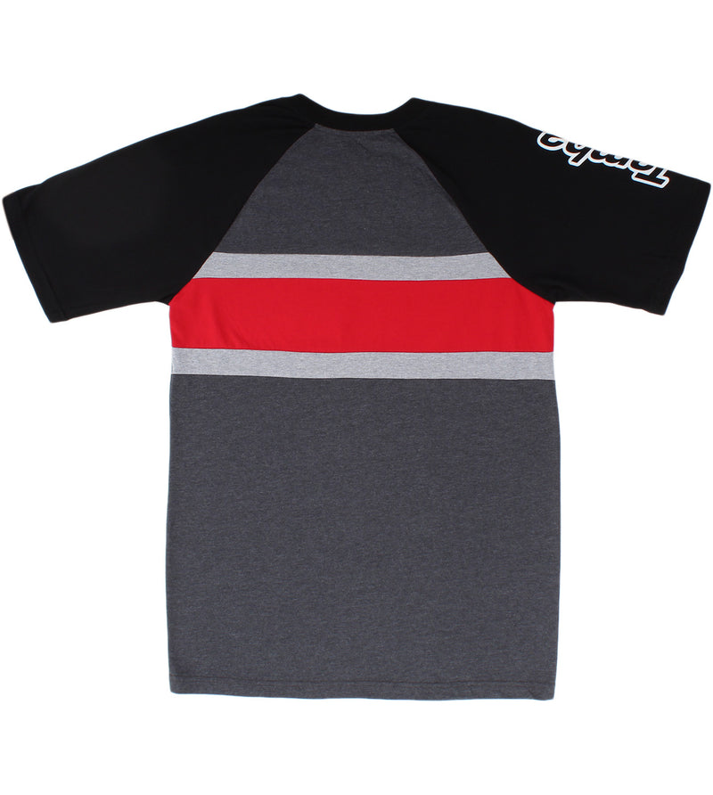 Retro Raglan Short Sleeve Shirt - Black