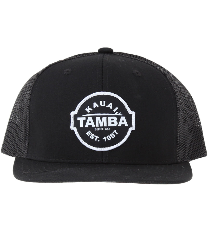 Est. 1997 High Profile 3D Mesh Snapback Hat - Black