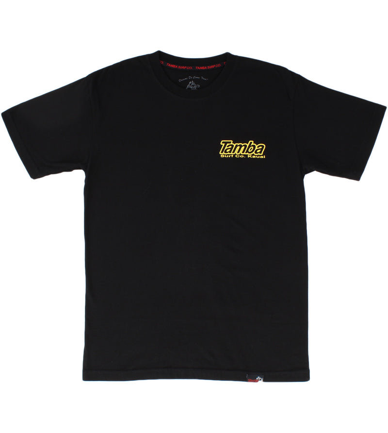 Hat Tag Short Sleeve Shirt - Black