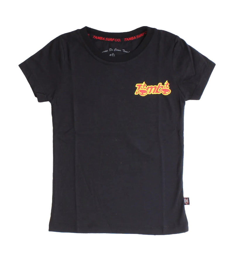 Classic A-List GIRLS Short Sleeve Shirt - Black