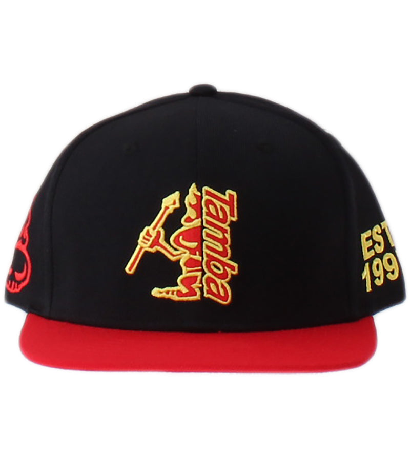 Junction Plus Snapback Hat - Black/Yellow/Red