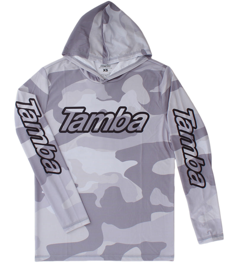 Classic Tamba UV Long Sleeve Hooded Shirt - Cloud Camo