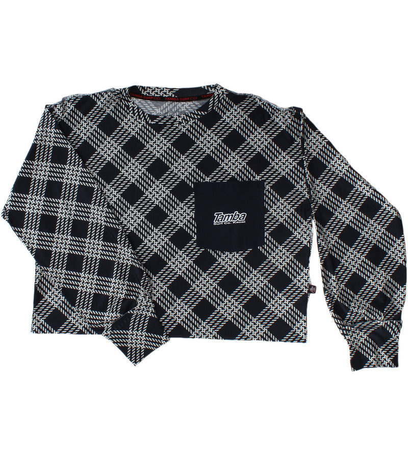 Palakalolo Women's Long Sleeve Cropped Shirt - Navy