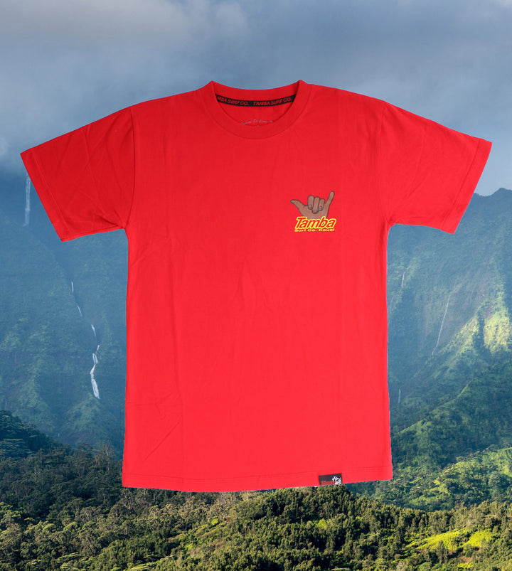 Shaka Short Sleeve Shirt - Red
