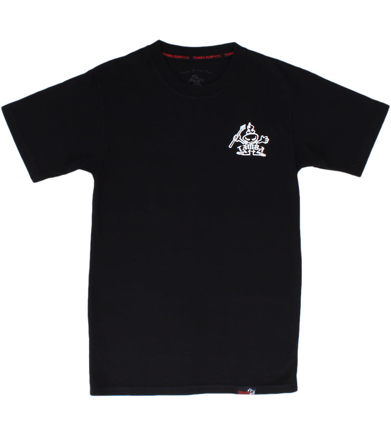 Old Skool Warrior Short Sleeve Shirt - Black/White