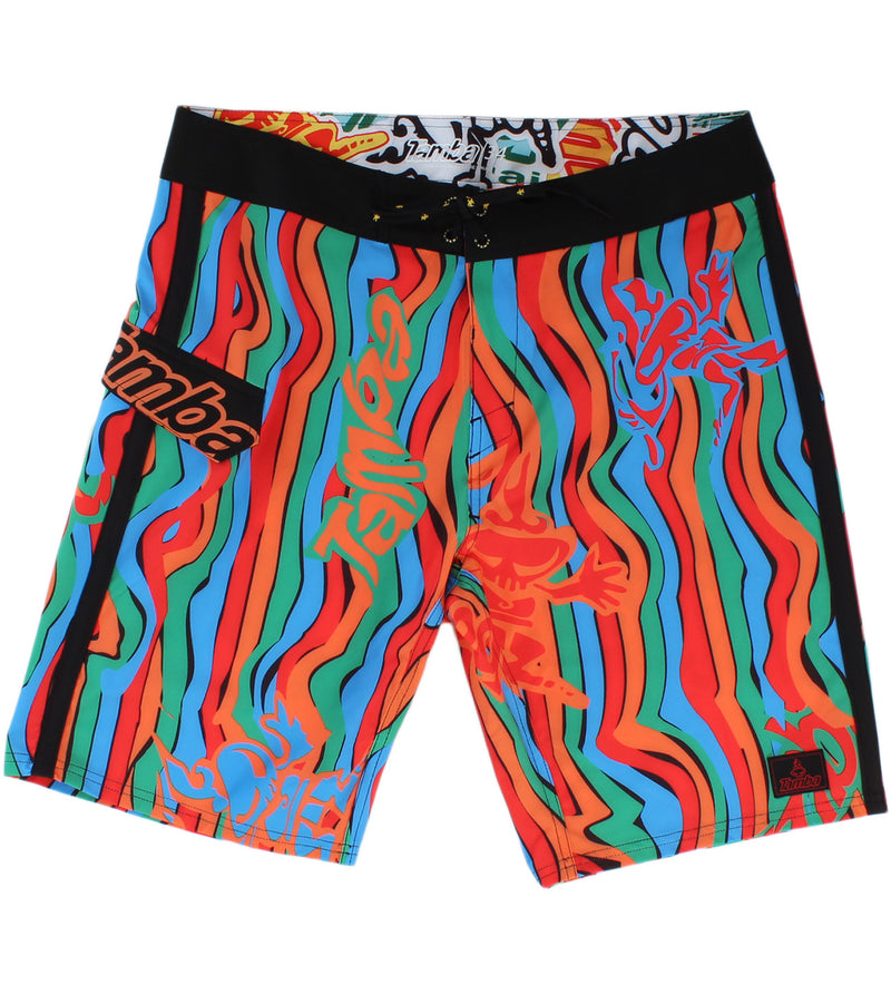 Candy Cane Board Shorts - 21" Outseam