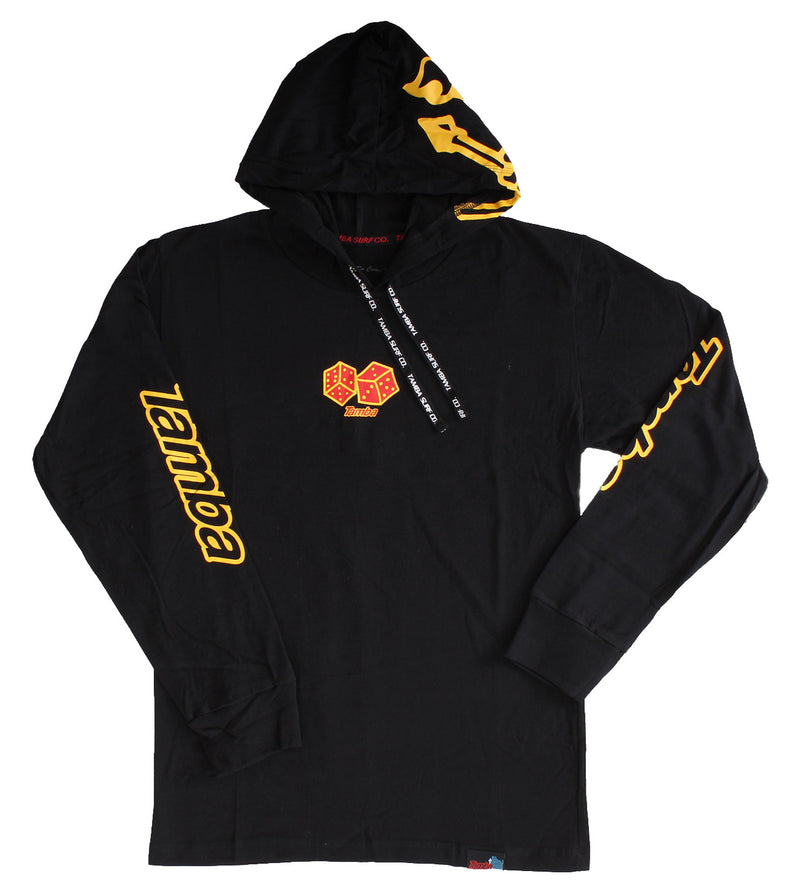 Roll Um Long Sleeve Hooded - Black