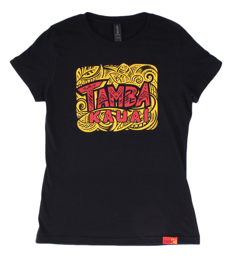 Tiki Tok Women's Short Sleeve Shirt - Black