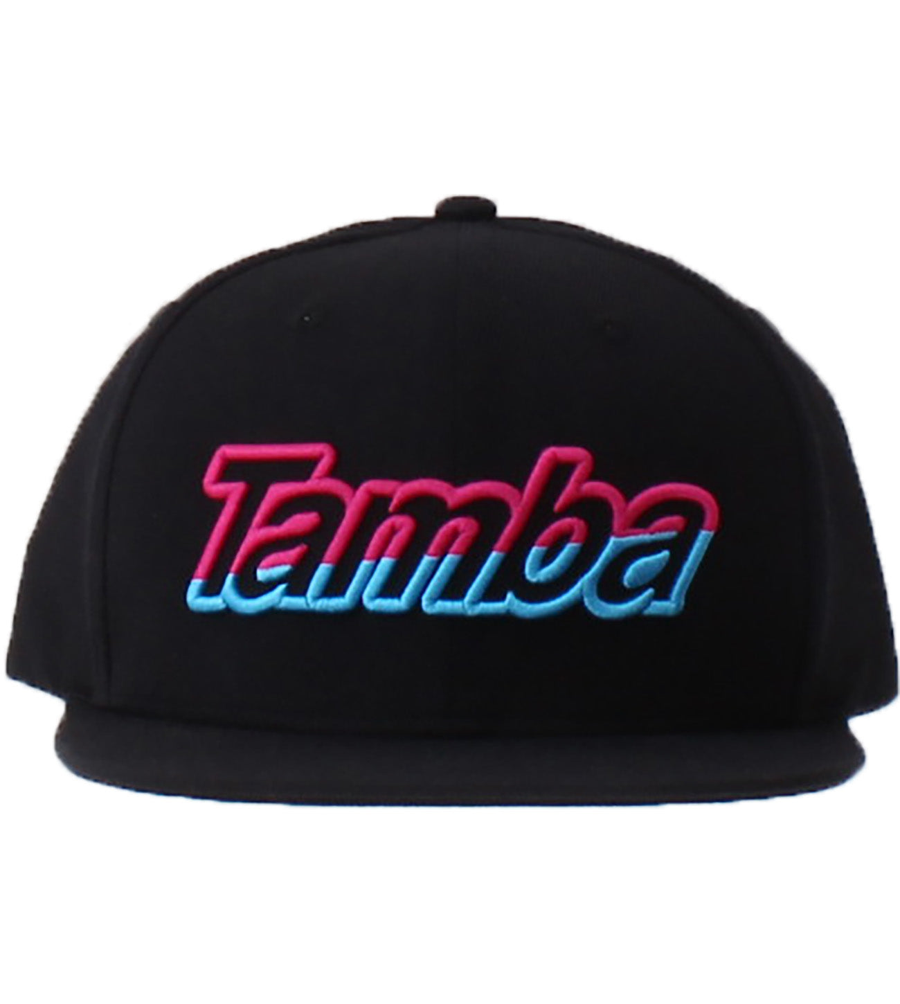 Tamba Gradient 3D Snapback Hat - Black/Pink/Blue