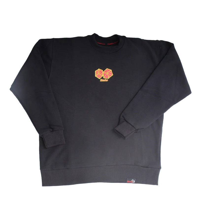 Roll Um Crewneck Long Sleeve Shirt - Black