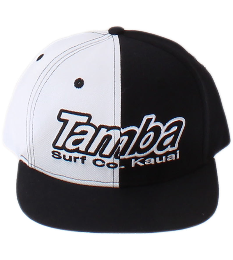 Tamba Surf Co Kaua'i 50-50 Snapback Hat - Black/White