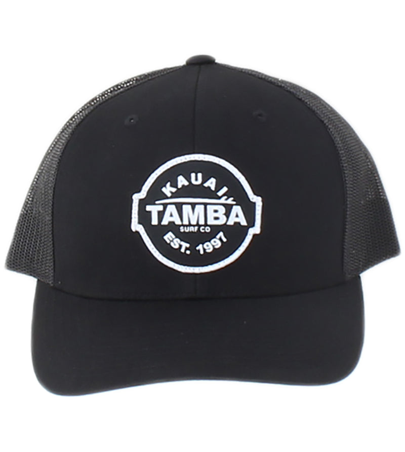 Est. 1997 Mesh Snapback Hat - Black/White 6-Panel Curvbill