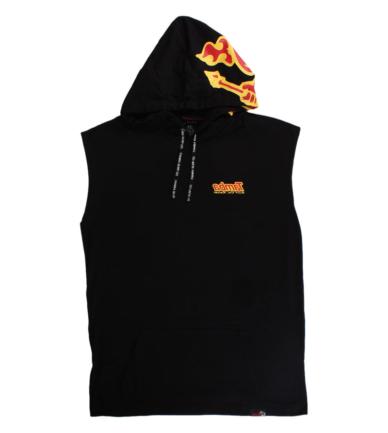 Mirror Tank Hoodie Shirt - Black