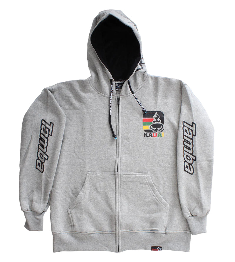 Slider Zip-Up Hoodie - Grey