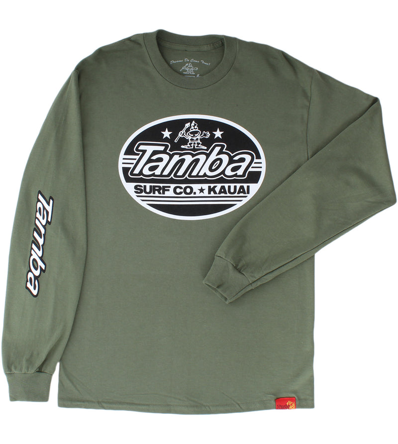Hoku Pana Long Sleeve Shirt - Military Green
