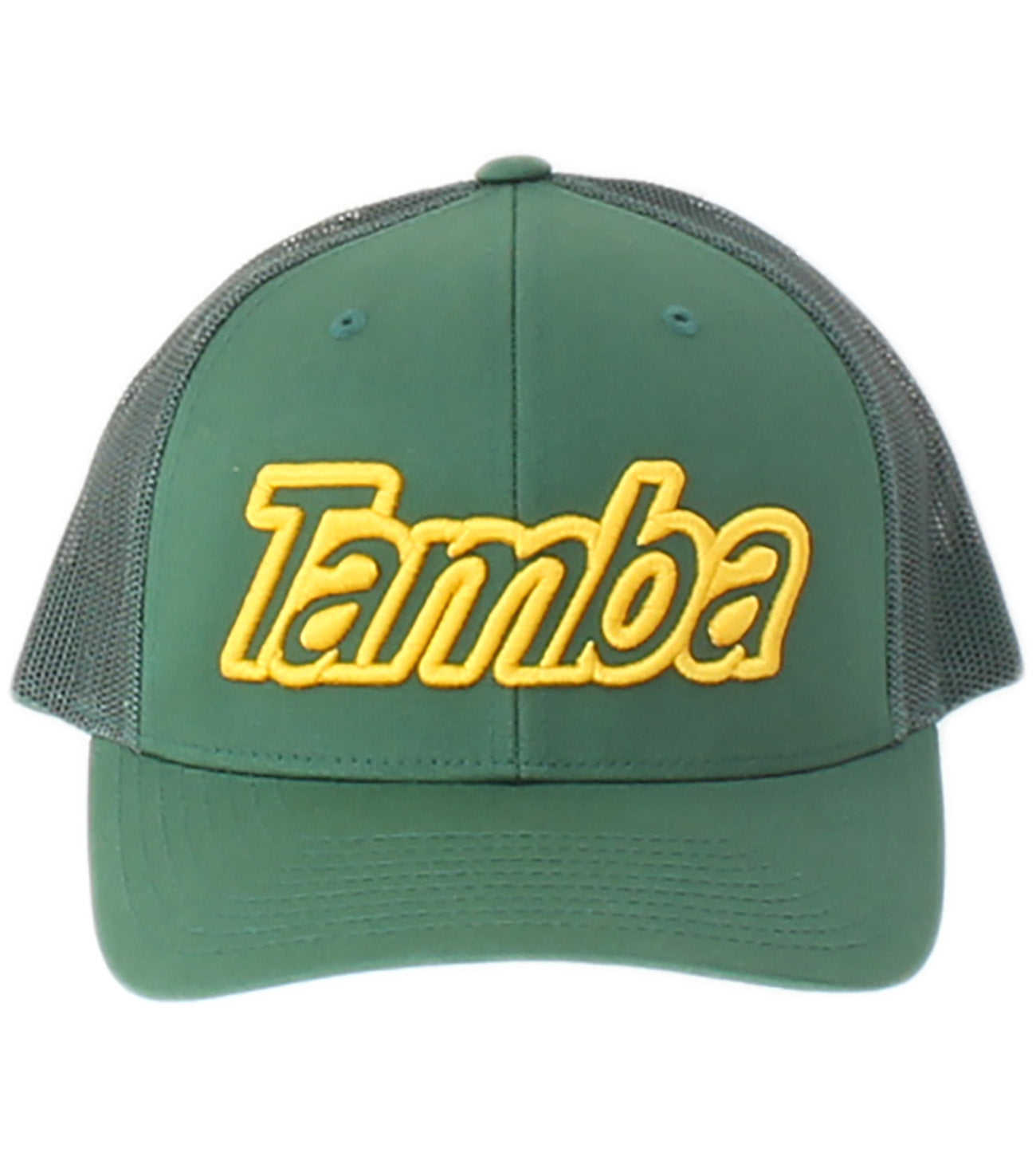 Tamba 3D Mesh Snapback Hat - Green/Gold