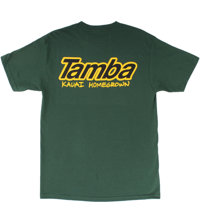 Kaua'i Homegrown Short Sleeve Shirt - Forest/Yellow/Black
