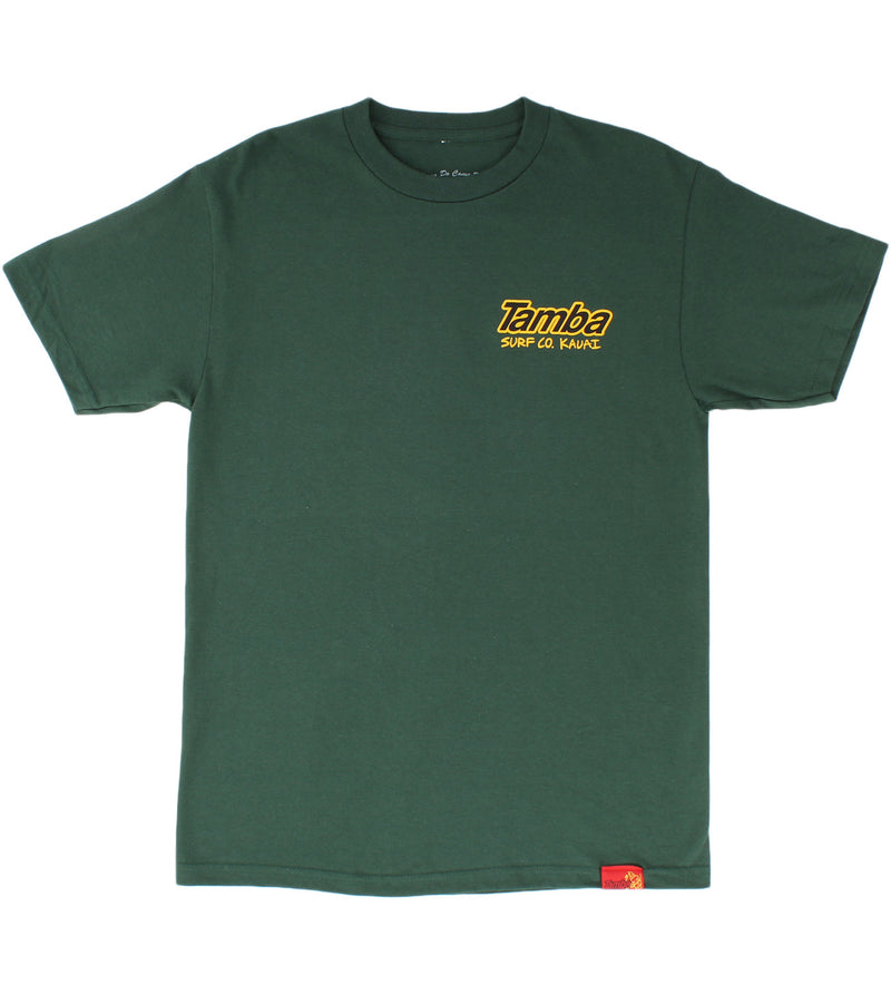 Kaua'i Homegrown Short Sleeve Shirt - Forest/Yellow/Black