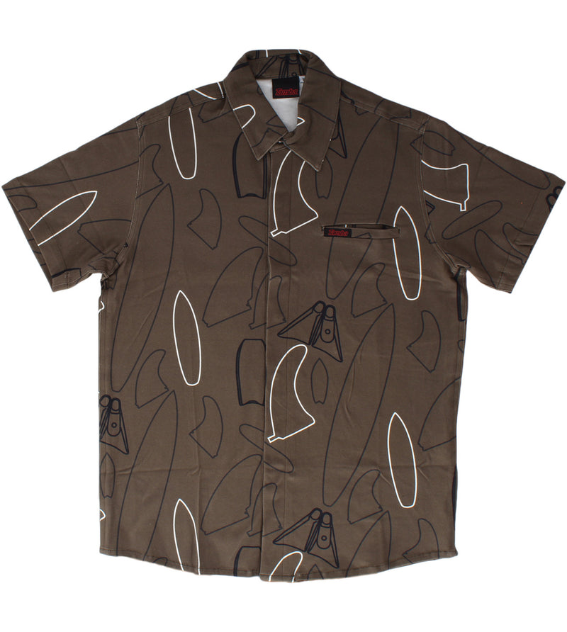 Paddle Out Button Down Shirt - Dark Green