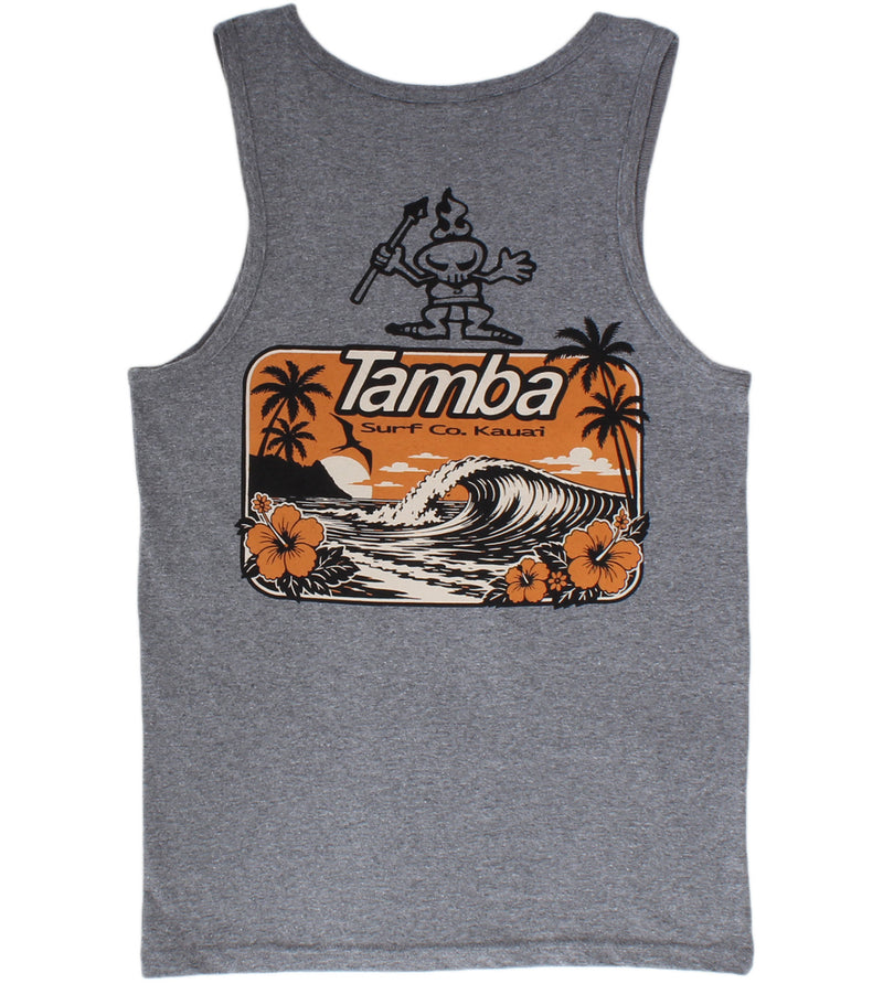 Ole Hanalei Tank Top Shirt - Graphite Heather