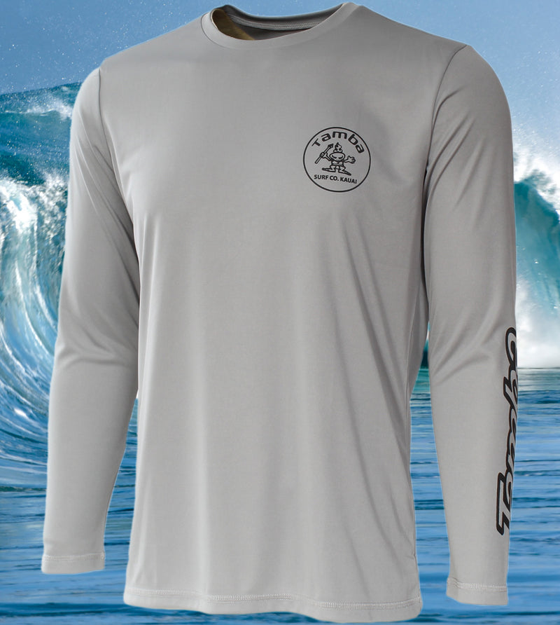 Stamp UV Long Sleeve Shirt - Light Grey