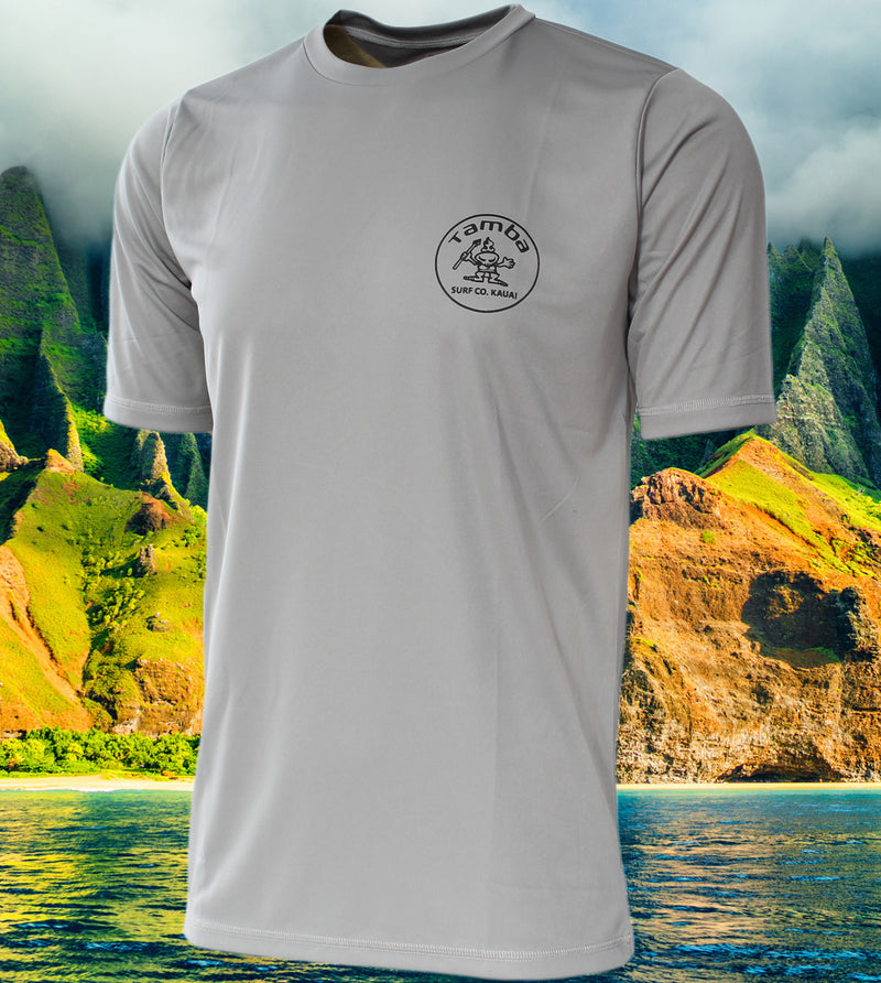 Stamp UV Short Sleeve Shirt - Light Grey