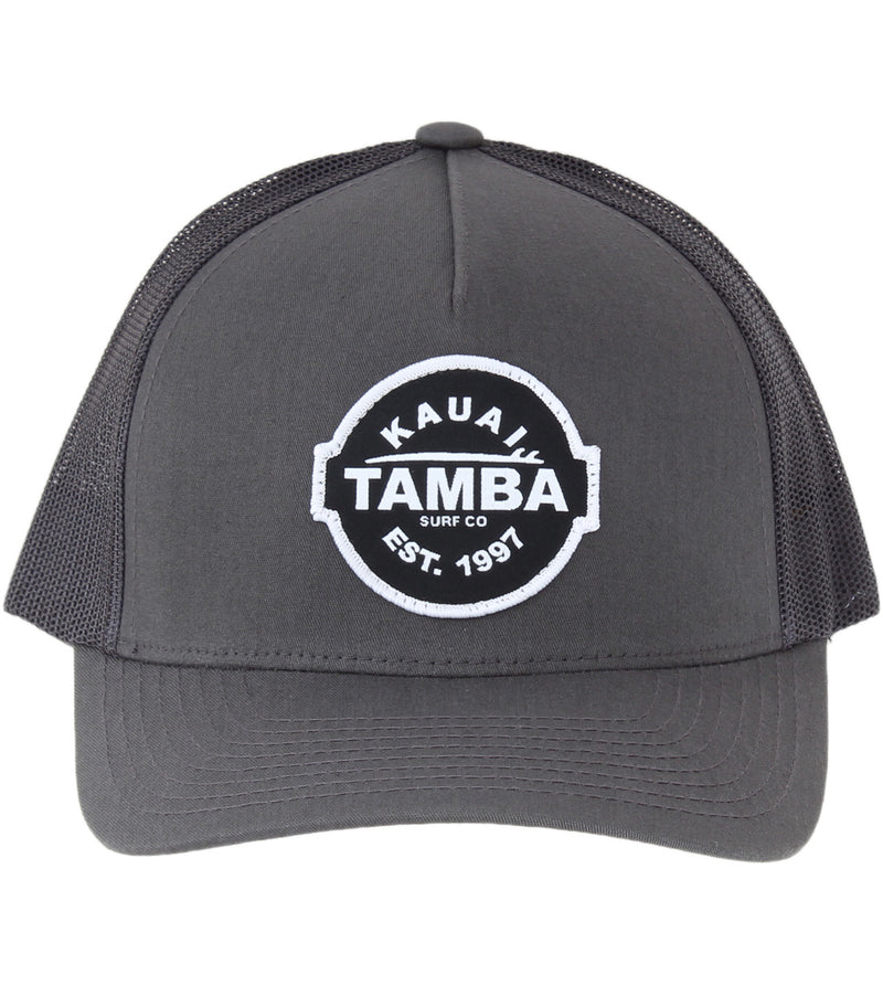 Est. 1997 Mesh Snapback Hat - Grey 5-Panel Curvbill