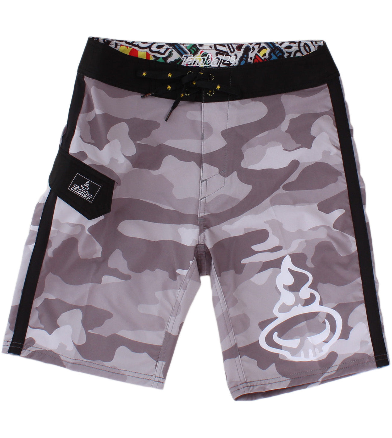 Camo Board Shorts - Grey