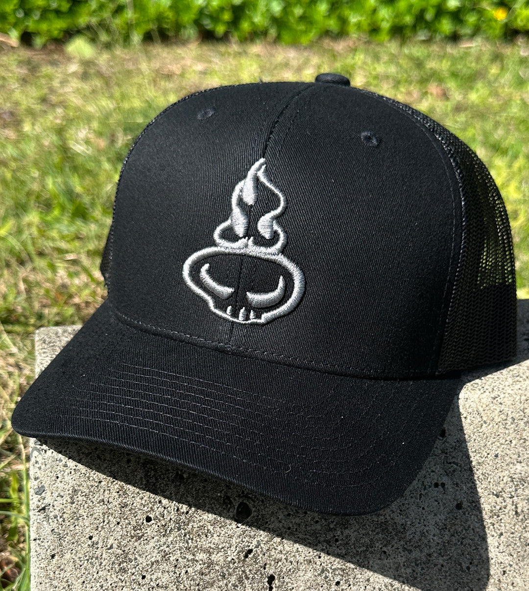 Resolve 3D Mesh Snapback Hat - Black/Gunmetal