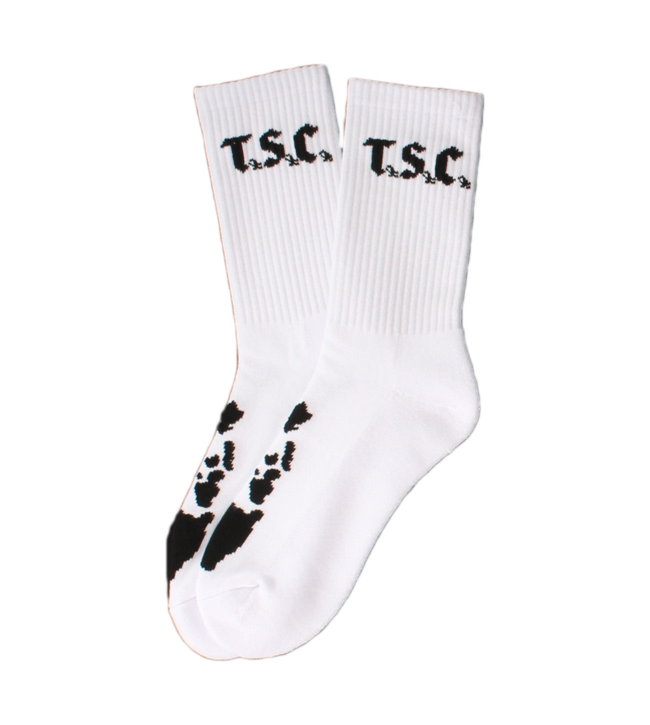 Island Chain TSC Vert+ Socks - White/Black – Tamba Surf Company