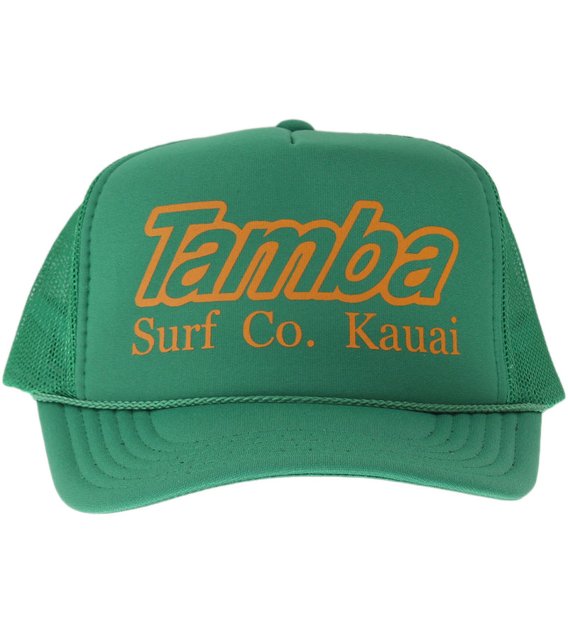 Surf Co Trucker Hat - Kelly-Green/Orange