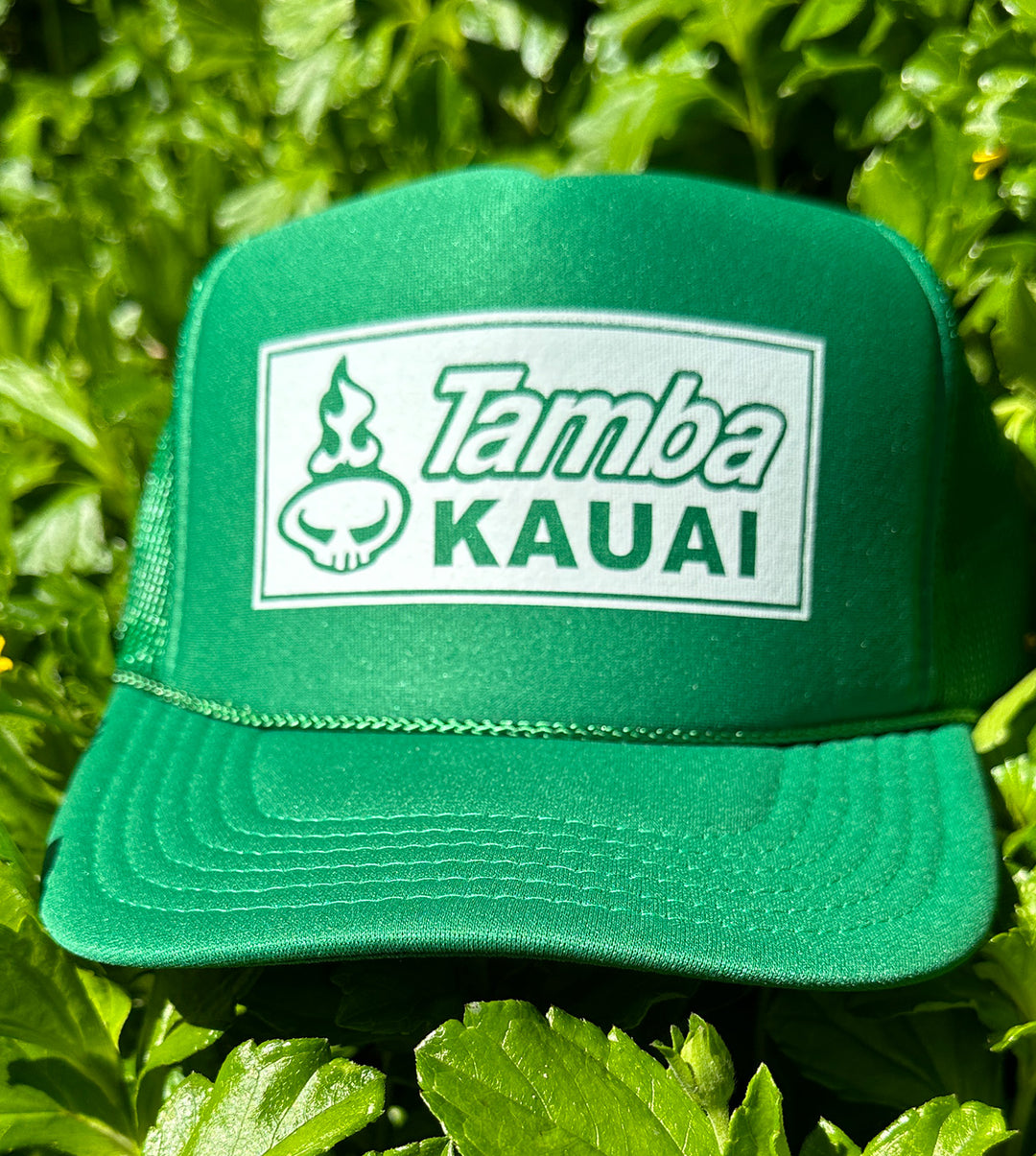 Patches Trucker Hat - Kelly Green/White
