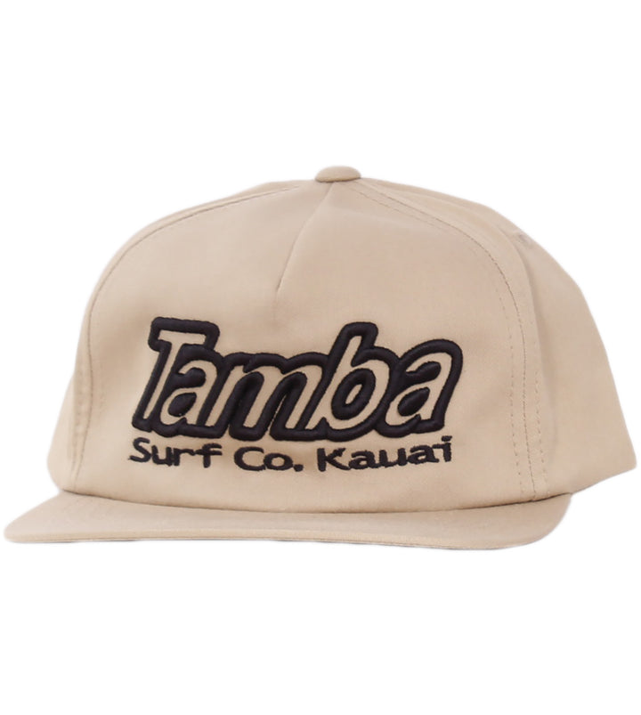 Classic Surf Co 3D Light Snapback Hat - Khaki/Black
