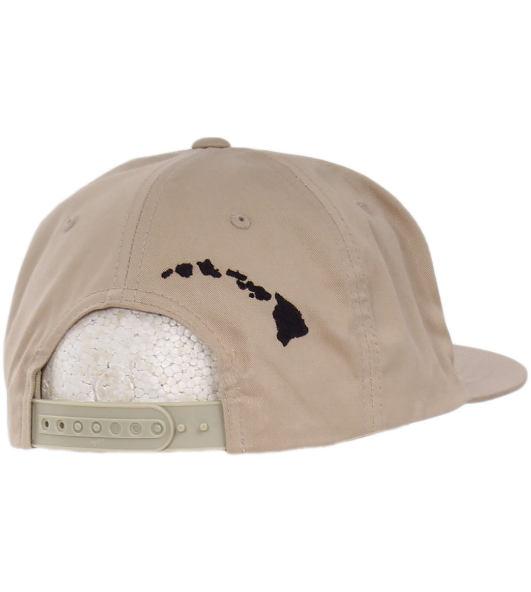 Classic Surf Co 3D Light Snapback Hat - Khaki/Black