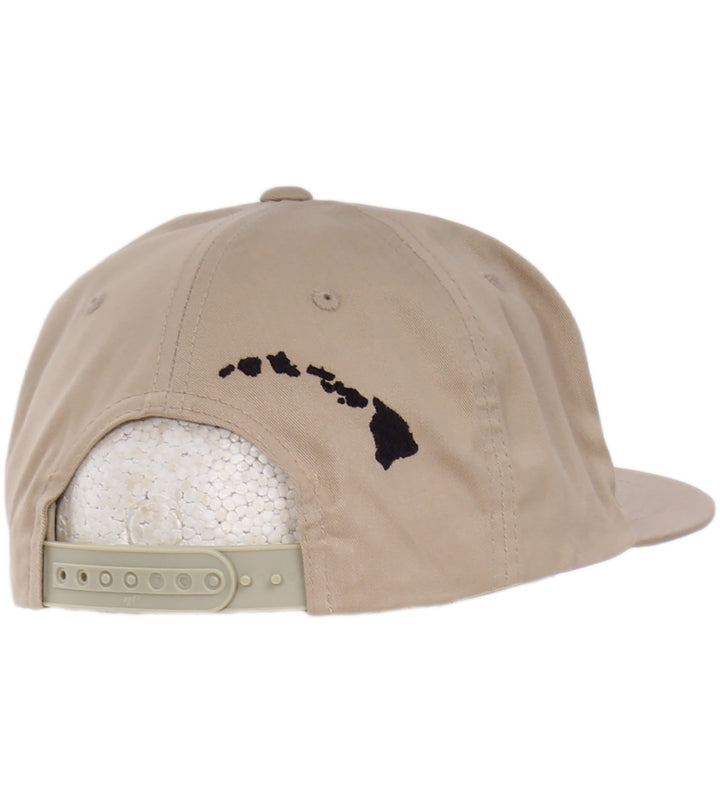 Classic Surf Co 3D Light Snapback Hat - Khaki/Black