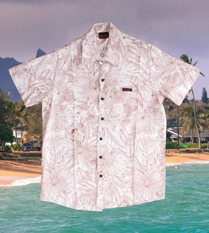 East Side Button Up Short Sleeve Shirt - Kukui