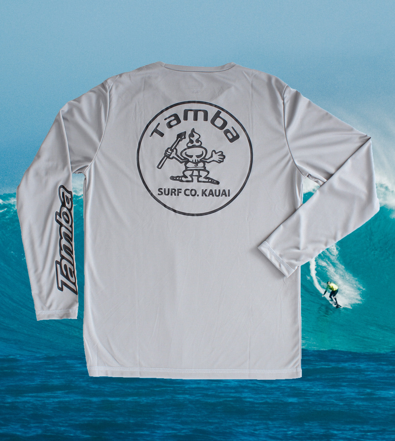 Stamp UV Long Sleeve Shirt - Light Grey