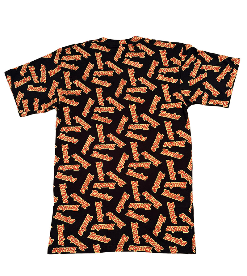 Classic Scattered TODDLER Short Sleeve Shirt - Black/Yellow/Red