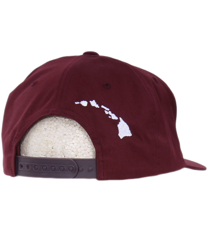 Classic Surf Co 3D Light Snapback Hat - Maroon