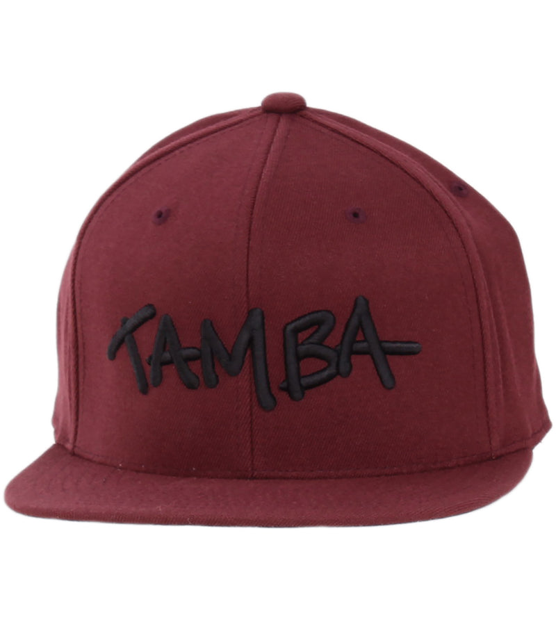 Stuzzy 3D Snapback Hat - Maroon/Black