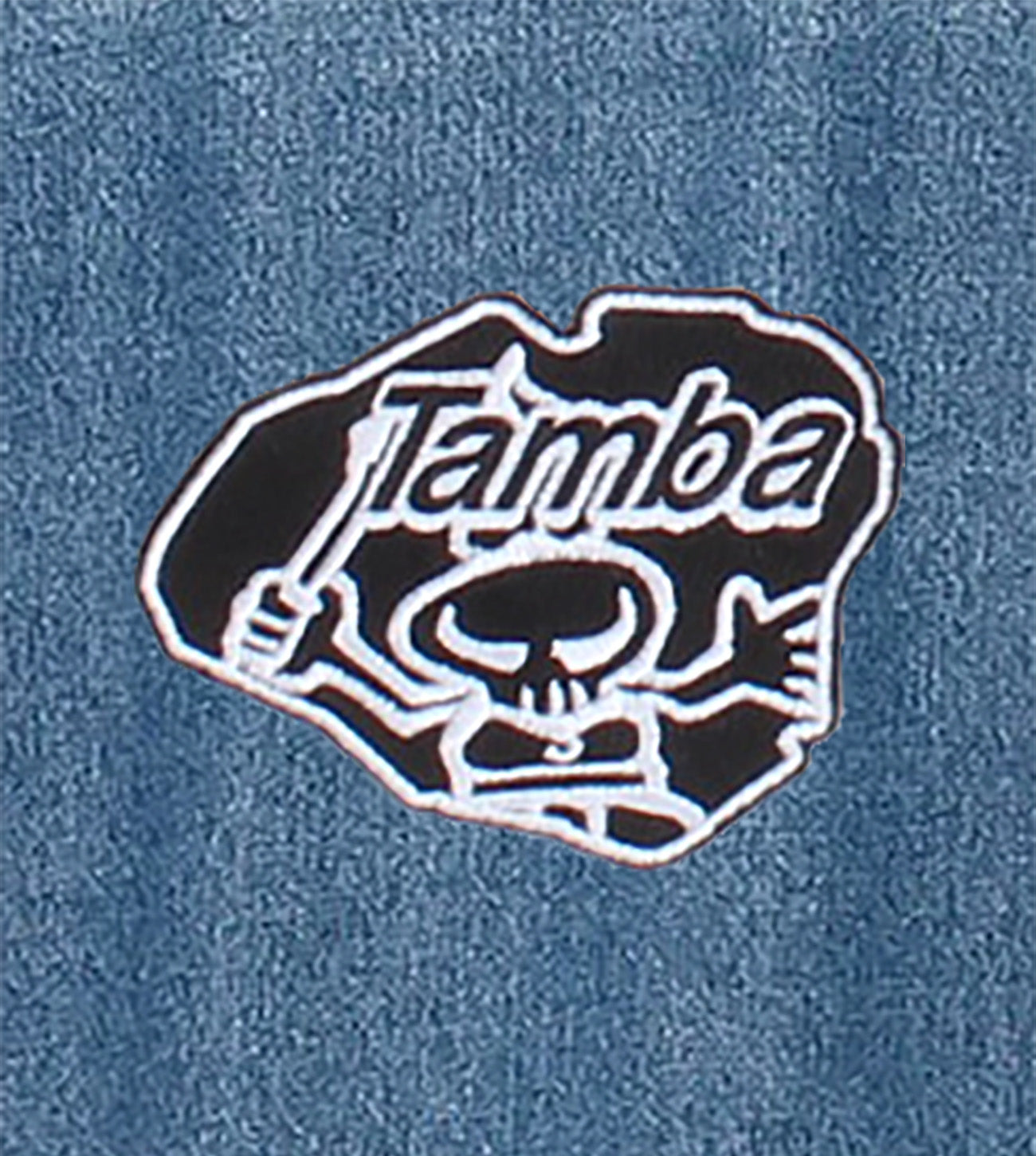 Obsidian Iron-On Patch - Black/White