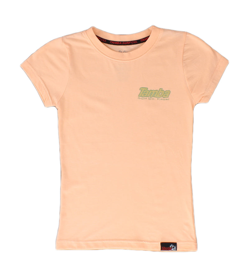 Wavelength GIRLS Short Sleeve Shirt - Peach Nectar