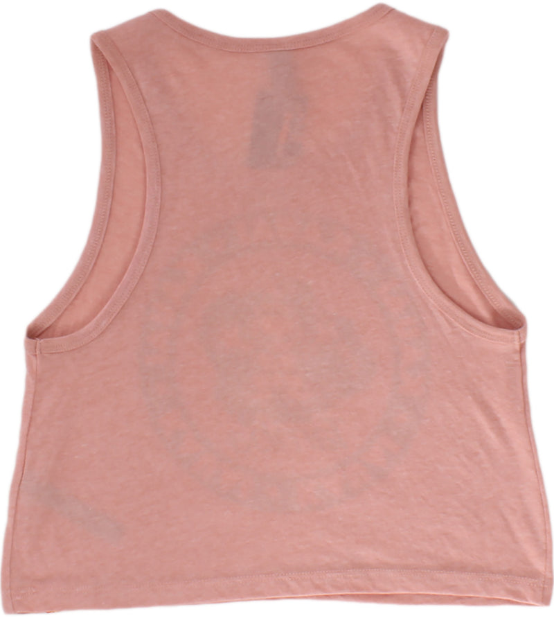 Kaua'i Kine Womens Cropped Festival Tank Top Shirt - Desert Pink
