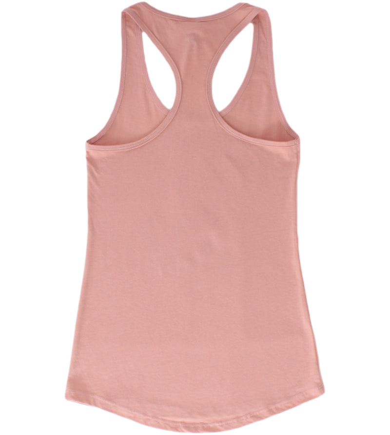Hold Um Women's Racerback Tank Top Shirt - Desert Pink