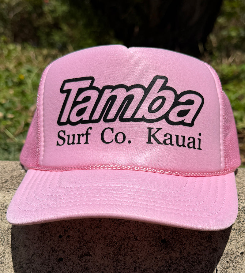 Surf Co Trucker Hat - Pink/Black